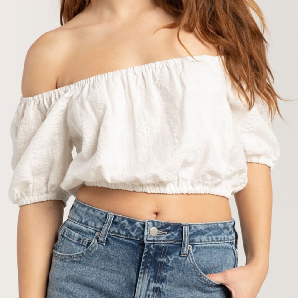 HURLEY Maggie Womens Off The Shoulder Top